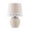 new design of rattan pattern desk lamp and China ceramic meterial table lamp