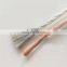 Transparent 12AWG 18AWG 22AWG 2 Core Flat Copper Stranded Speaker Cable