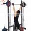 Multifunctional safety rail weight lifting bench and squat rack