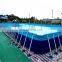 Large Outdoor Rectangular Metal Frame Swimming pool for Kids and Adult water park