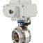 Sanitary Electric Actuated Butterfly Valve Stainless Steel Butterfly Valves With Electric Actuator