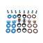 For Fuel Injector Rebuild Kit O-rings Filters Pintle V8 For Chevy GMC 4.8 5.3L