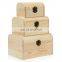 latest popular luxury unfinished wooden treasure gift boxes with lock