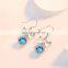 Sterling Silver S925 Shiny CZ Butterfly Earrings 925 Silver Crystal Bow Knot Stud Earrings For Women Girls Gift