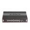 150W Power Supply  16 Port 100Mbs POE Network Switch With 2 Port 1000M Network