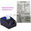 Factory price mini USB  Port input pos 58mm BT thermal printer for supermarket