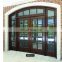 Modern Double Exterior Entrance Door Solid Interior Wood Framed Front Entry French Glass Doors