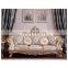 New style antique sofa set wooden vintage royal leather sofa couches living room sofas