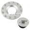 Aluminum Billet Fuel Cell Cap, Silver Black Surge Tank Cap