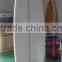 clear board bat tail PU surfboard