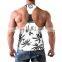 High Quality Wholesale Price Custom Printed Men Singlet 100% Cotton Gym Training Tank Top Singlet For Men