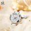 SHENGKEG Wrist Watches for Girls K0148L Fancy Ladies Quartz Wrist watches Fashion Leather Strap Beautiful Girls Watches