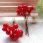 100Pcs mini Artificial Cherry Simulation Small Cherry Foam Plastic Fake Fruit Model Party Christmas Decoration 10mm