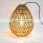 Dining Room Coffee shop handicraft decoration lamp boho imitation rattan lamp shade pendant