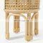 New Design Set of 2 Planter Stands, Natural Rattan Unique Wicker Flower Pot Holder Basket Wholesale