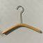 Korean beech customized cloth hangers wood coat pants rack luxury clothes hanger with anti-slip clip