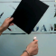 Black matte of polycarbonate films with flame retardant at UL94V-0