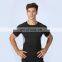 Running Training Short-Sleeved Sports T-Shirt Quick-Drying Breathable Stretch Men's Tights