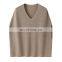 Women's Loose Knit V Neck Cashmere Sleeveless Sweater Vest New Spring Autumn Collection 100% Cashmere Casual Style Front Logo