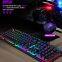 Hot sell TF200 gaming keyboard mouse combos wired keyboard and mouse set desktop laptop computer universal rechargeable