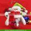 Santa Clear Plastic Storage Bottle Holder Christmas Candy Bags