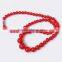 Natural Stone 6-14mm Red Agate Round Beads Necklace