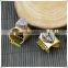 LFD-003R ~ Gold Plated Druzy Drusy Quartz Stone Pave Rhinestone Crystal Rings Jewelry Finding