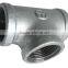 Hot dipped galvanised malleable cast iron pipe fitting tee