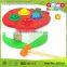 Red Apple Box Hammering Ball Game Good Wooden Toys