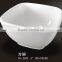 White porcelain ceramic square dipping bowl