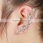 YiWu Factory Direct Rhinestone Rivet Punk Style Ear Cuff Gold Earrings Jewelry