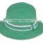 New Colorful Paper Straw Handmade Bucket Sun Hat Fashion Beach Straw Hat fedora with ribbon