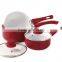 Nonstick Aluminum Pressed /Forged Cookware Set Pots and Pans with Bakelite Handle and Glass Lid