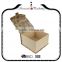 Recyclable Handmade Kraft Paper Flat Folding Open Wendow Gift Box with Ribbon