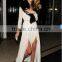 rosie huntington whiteley sexy white chiffon prom gown formal dress moet chandon etoile awards TPD227