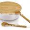 2016 Wholesale Kitchenware Bio-degradable Salad Bowl set with bamboo spoon