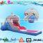 commercial grade inflatable water slides, whale water slide with pool