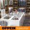 Luxury Villa Wood Grain Walk-in Closet Design Wardrobe for Home Furniture