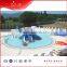 top school rainbow swimming pool slide for summer kids play