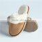 Woman microsuede cement indoor slipper
