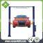 two post car lift and vehicle jack for garage repair