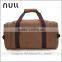 High Qualtiy Fashionable Camel Canvas Travel Man Bag with Leather