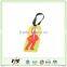 Factory made quality standard size pvc luggage tag