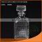 250ML/166ML CRYSTAL CLEAR GLASS WINE BOTTLE WITH GLASS LID