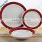 2016 colorful table set porcelain dinner set ceramic 18pcs set