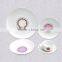 Italian cheap serving porcelain moon shape dinner sets plate
