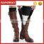 A-976 Women Cable Knit Reversible Boot Socks Two Tone Reversible Leg Warmers Reversible Knitted Boot Cuffs Socks for Women