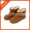 Brown ankle with buckle shoe snow boot