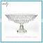 Clear Red Glass Fruit Bowl With Stand Footed Glass Bowl