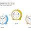 Blue Touch light Hotel use Alarm clocks with feet